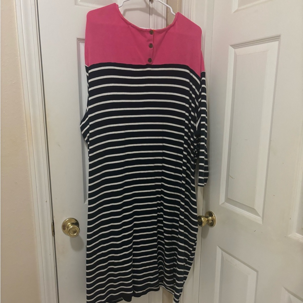 Molly & Isadora dress dropped pink orange